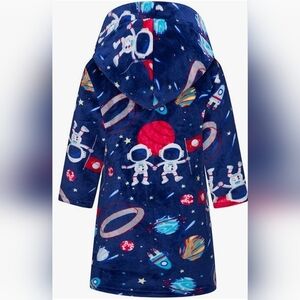 NIB Kids' Unisex Space-Themed Hooded Robe